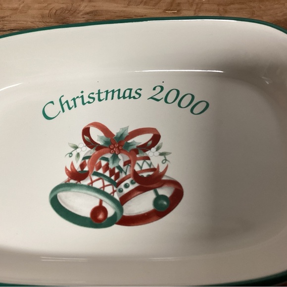 Vintage Christmas 2000 - Ceramic Crafted Dish / Tray / Decor by Pfaltzgraff USA - Picture 3 of 11